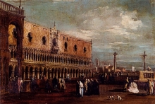 212/guardi, francesco - a view of the piazzetta_looking south with the palazzo ducale